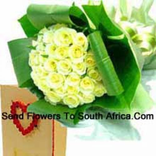 50 Yellow Roses Elegant Bunch