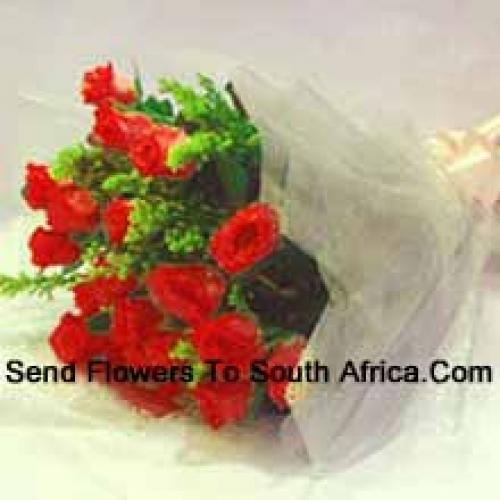 12 Exotic Red Roses