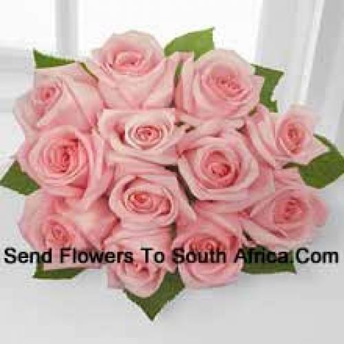 12 Beautiful Pink Roses